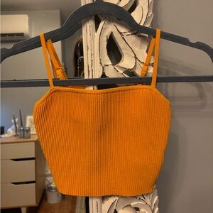 Babaton Orange Crop Top